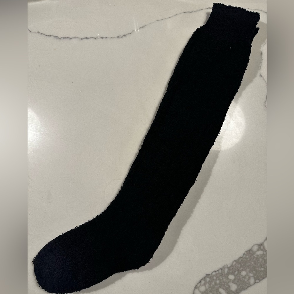 Black Knit Socks / One Size